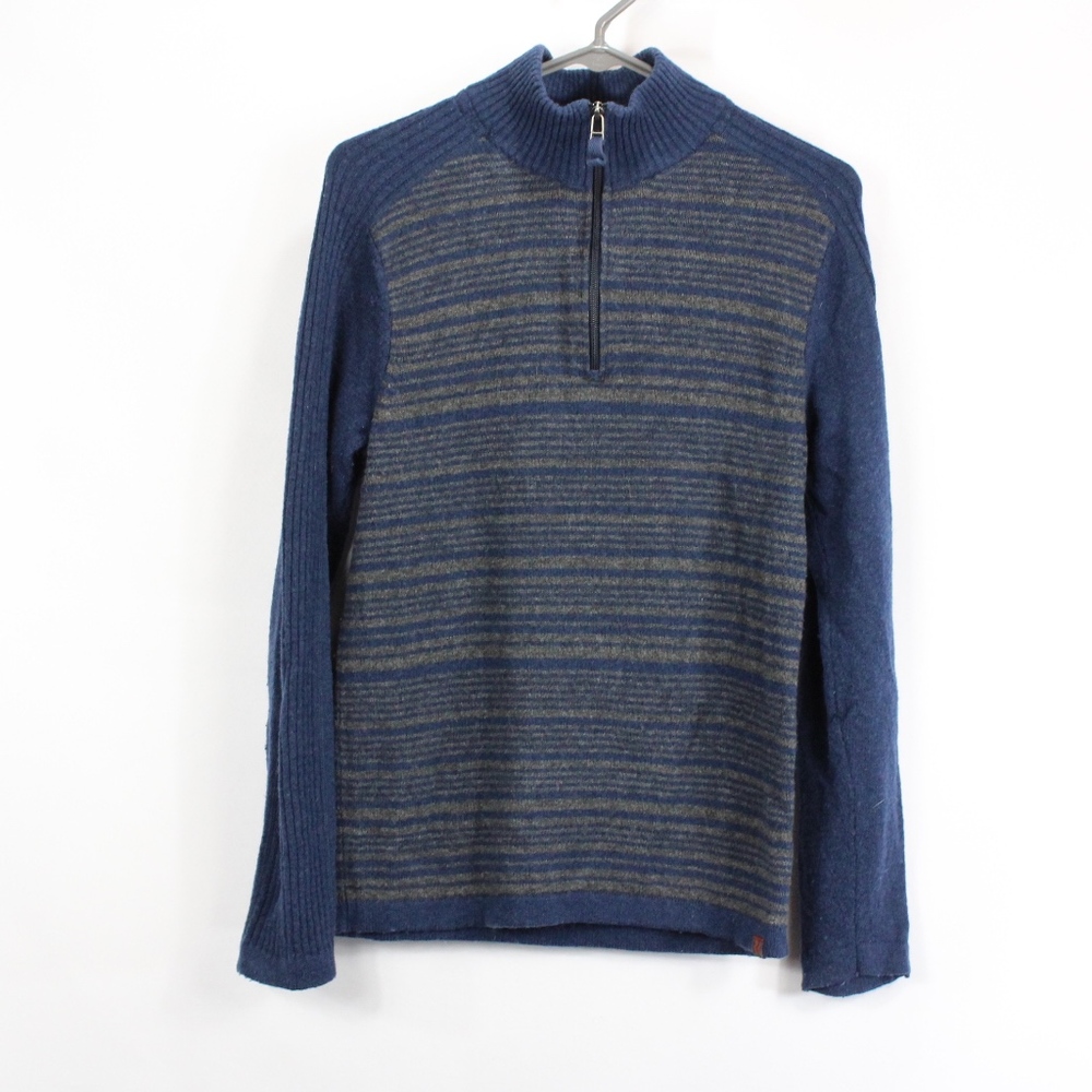 Royal Robbins Mens Medium Half Zip Sweater Blue